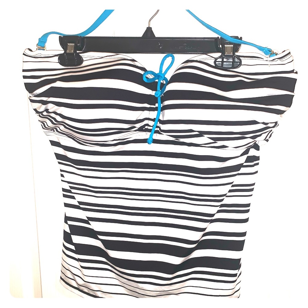 NWT Apt 9 Striped Halter Tankini - Plus Size